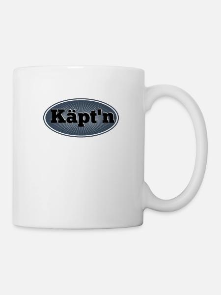 Kapitän, Käpt'n - Tasse - Weiß