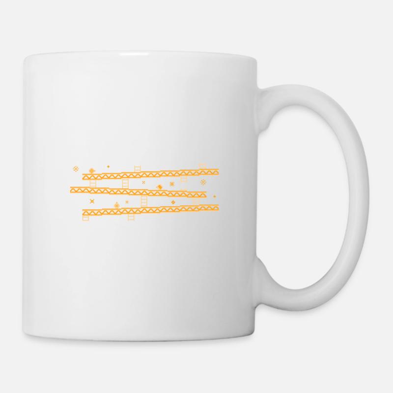 Retro Gamer ugly xmas - Tasse - Weiß