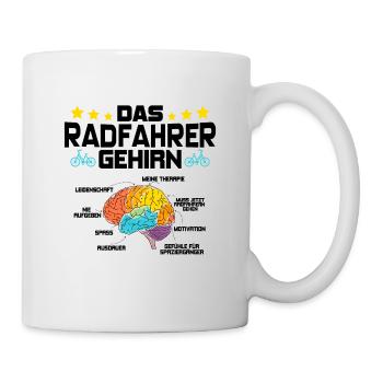 Fahrrad – Shirt Fahrradverleih Drahtesel Geschenk - Tasse - Weiß - Rechts