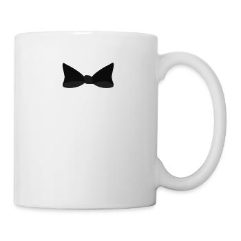Schleife Schwarz Geschenk süß - Tasse - Weiß - Rechts