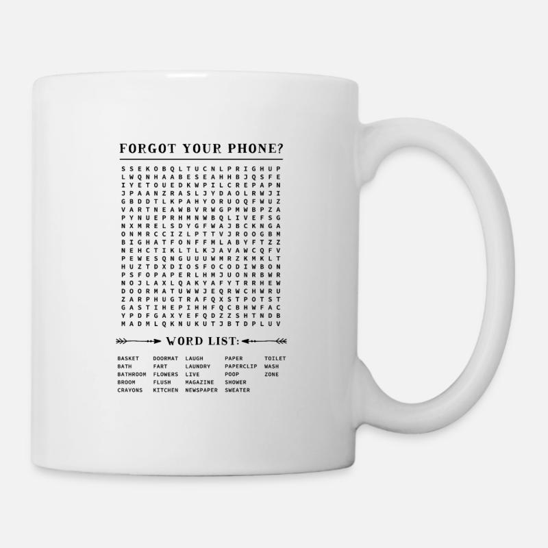 Wenn man sein handy vergessen hat - Tasse - Weiß