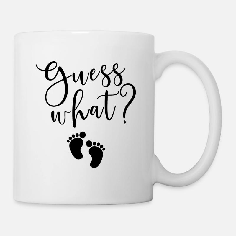 Guess what pregnancy gift - Mug - white