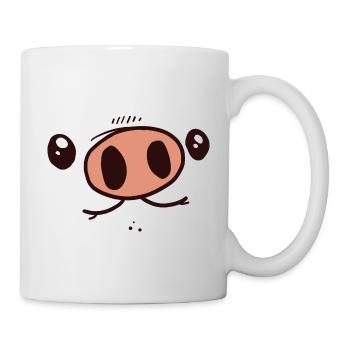 Pig costume - Mug - white - Right