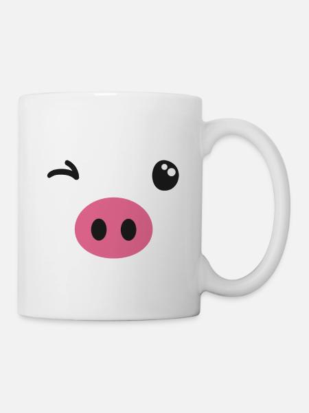 Pig costume - Mug - white