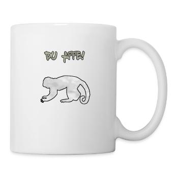 Du Affe - Tasse - Weiß - Rechts