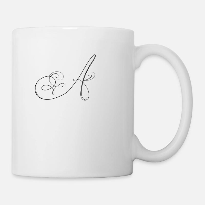 A, Buchstabe, Buchstabe A - Tasse - Weiß