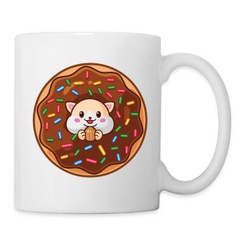 Donut Hamster by moodrush - Tasse - Weiß - Rechts