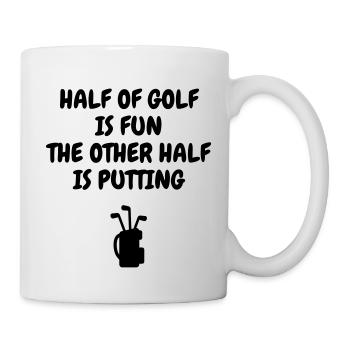 Golf - Sport - Golfer - Club - Green - Game - Play - Mug blanc - blanc - Droite