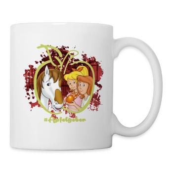 Bibi und Tina mit Topsy Apfelgeber - Tasse - Weiß - Rechts