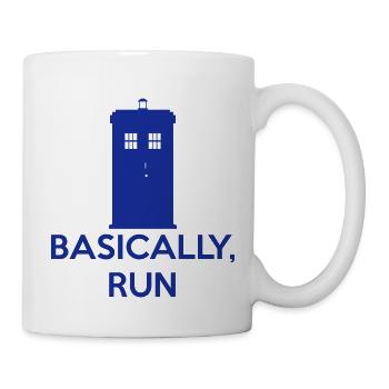 Basically, Run - Mug - white - Right