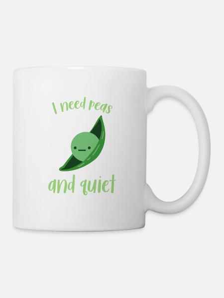 I need peas and quiet 65 F - Mug - white