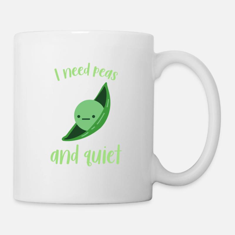 I need peas and quiet 65 F - Mug - white