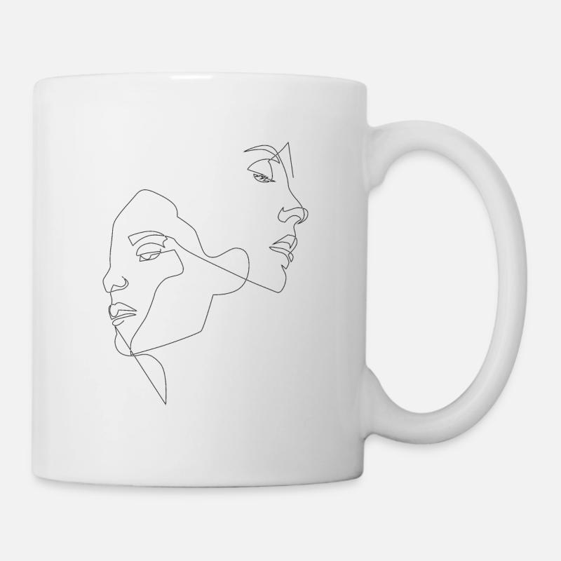 faces - Tasse - Weiß