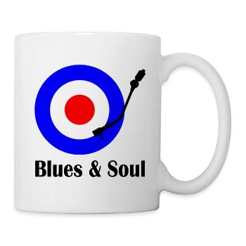Blues und Soul Englischer Musik Plattenspieler - Tasse - Weiß - Rechts