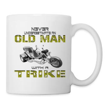 Bike Trike Chopper Motorrad - Tasse - Weiß - Rechts
