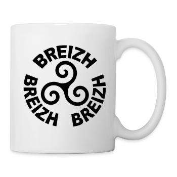 breirzh - bretagne triskel 17 - Mug blanc - blanc - Droite