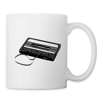Kassette Retro Vintage - Tasse - Weiß - Rechts