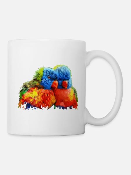 Papagei - Tasse - Weiß