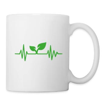 Vegan Plant Heartbeat Gift - Mug - white - Right
