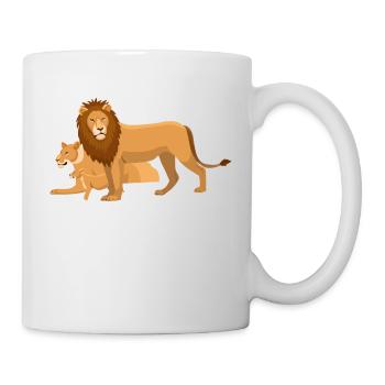 lion 2404290 1280 - Mug blanc - blanc - Droite
