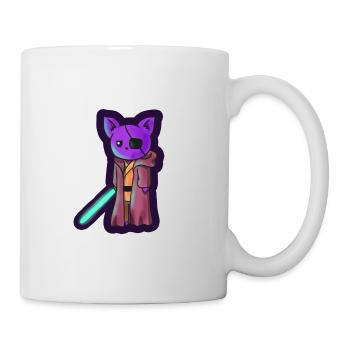 Jedi in Katzengestalt mit Augenklappe - Tasse - Weiß - Rechts