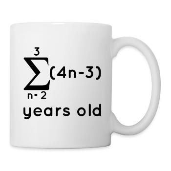 14 Years Math Sum Sign Gift - Mug - white - Right