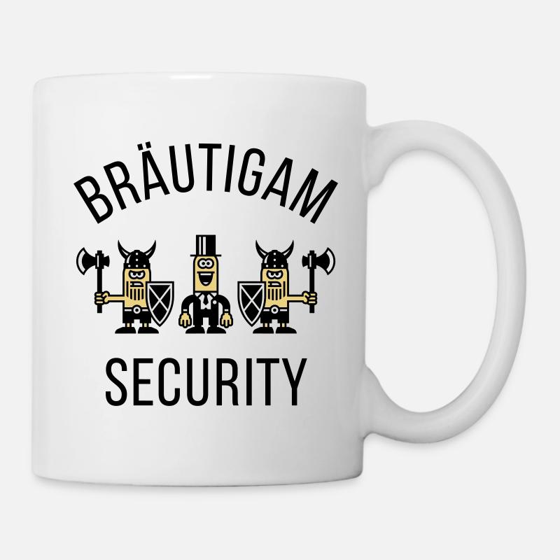 Bräutigam Security Wikinger (JGA / POS) - Tasse - Weiß