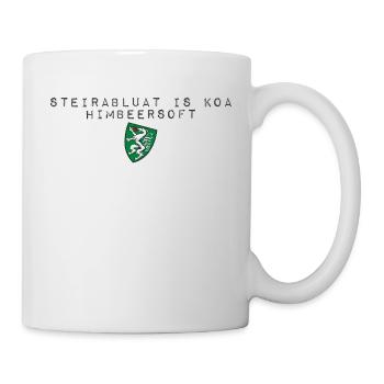 Steirablut ist kein Himbeersaft Wappen Steiermark - Tasse - Weiß - Rechts
