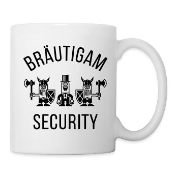 Bräutigam Security Wikinger (JGA / 1C) - Tasse - Weiß - Rechts