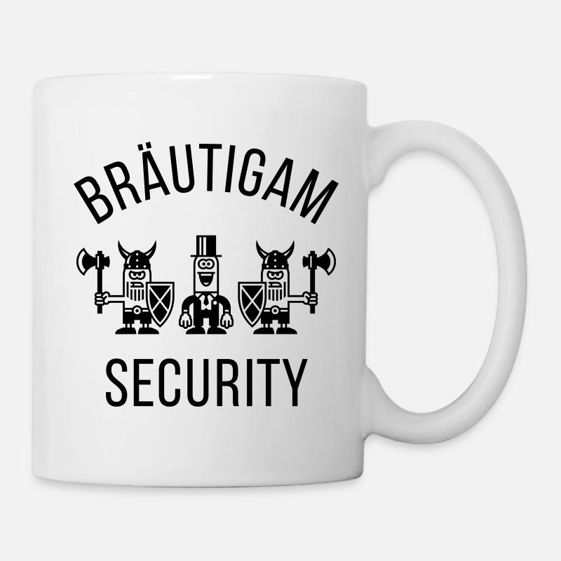 Bräutigam Security Wikinger (JGA / 1C) - Tasse - Weiß