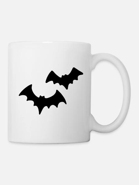 Halloween Fledermäuse - Tasse - Weiß