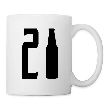 21 years birthday gift - Mug - white - Right
