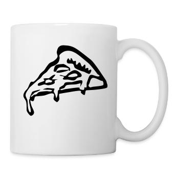 Pizza - Tasse - Weiß - Rechts