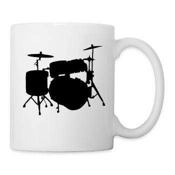 Drums, tambours - Mug blanc - blanc - Droite