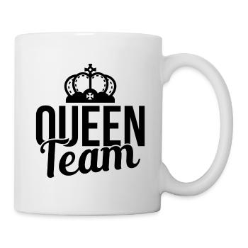 Queen Team JGA Geschenk - Tasse - Weiß - Rechts