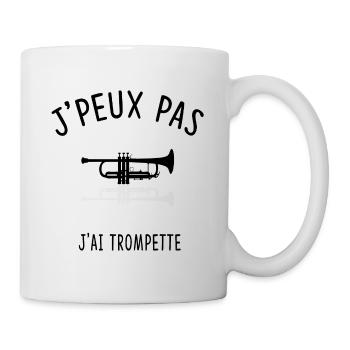 J'PEUX PAS J'AI TROMPETTE - Mug blanc - blanc - Droite