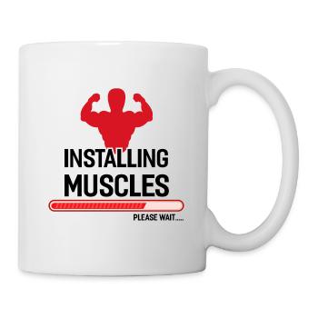 Fitness shirt fitness trainer fitness gift - Mug - white - Right
