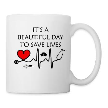 Infirmière Médecin Infirmière Hôpital - Mug blanc - blanc - Droite