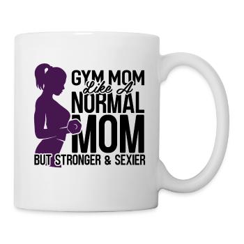 Fitness shirt fitness trainer fitness gift - Mug - white - Right