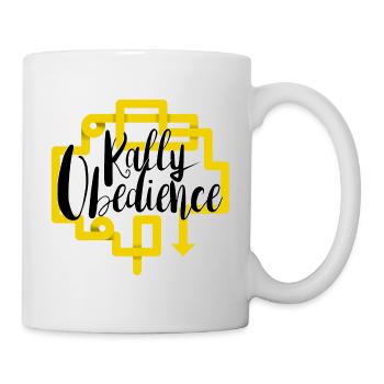 Rally Obedience Design for Dog Sports with Dog - Mug - white - Right