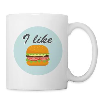 I like Burgers Diner Food - Mug - white - Right