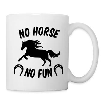 No horse no fun - Mug - white - Right