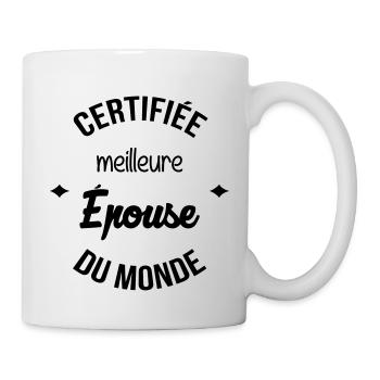 Epoux Mari Mariage Femme Wedding Amour Love - Mug - white - Right