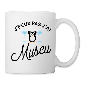 I can not have muscu - Mug - white - Right