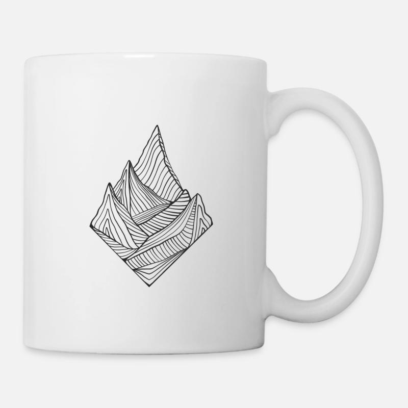 montagne blanche - Mug blanc - blanc