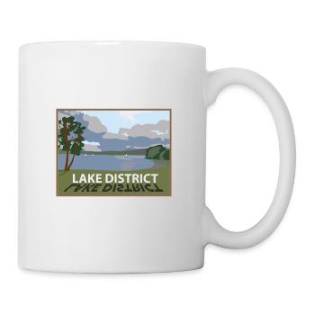 Lake District Windermere in den Seen Cumbria - Tasse - Weiß - Rechts