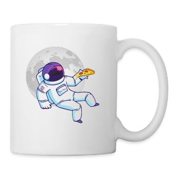Pizza astronaute - Mug blanc - blanc - Droite