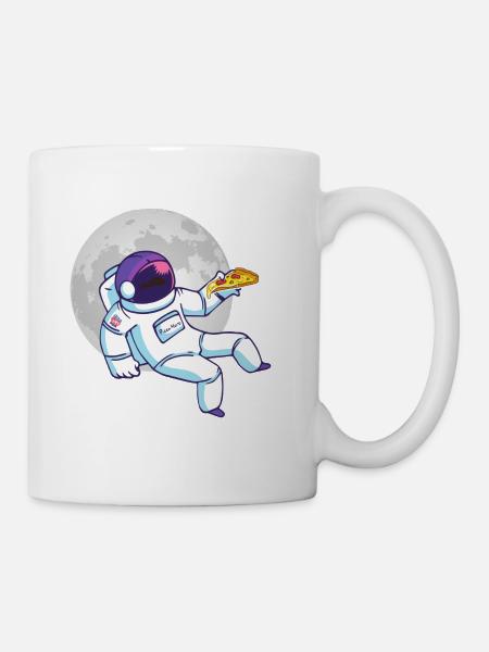 Pizza Astronaut - Tasse - Weiß