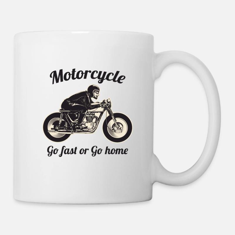 Motorrad - Tasse - Weiß