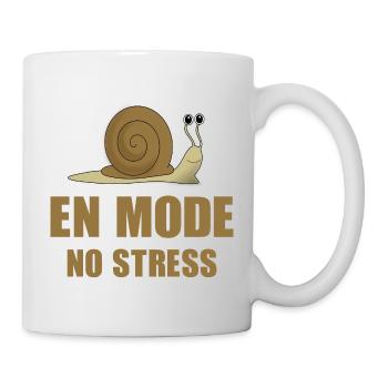 En mode no stress - Mug blanc - blanc - Droite